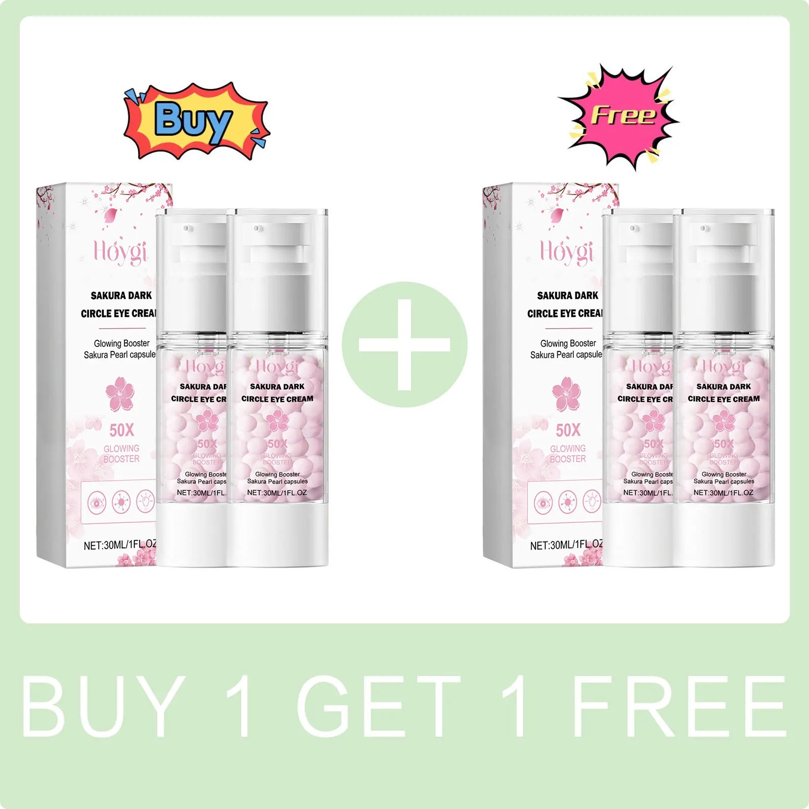 Sakura Eye Cream Anti Dark Circles Remove Eye Bag Fade Fine Lines Against Puffiness Firming Brightening Moisturizing Eye Serum Peaceful Pleasures Health and Wellness Buy 2 Get 2 Free