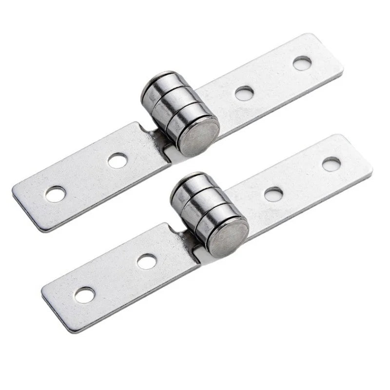 2PCS Heavy-Duty Stainless Steel Frameless Flat Folding Hinges