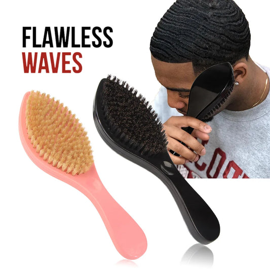 Massage Facial Hair Brush Boar Bristle for Men's Beard Shaving Comb Face Hair Cleaning Brush Wave Comb Drop Shipping Peaceful Pleasures Health and Wellness