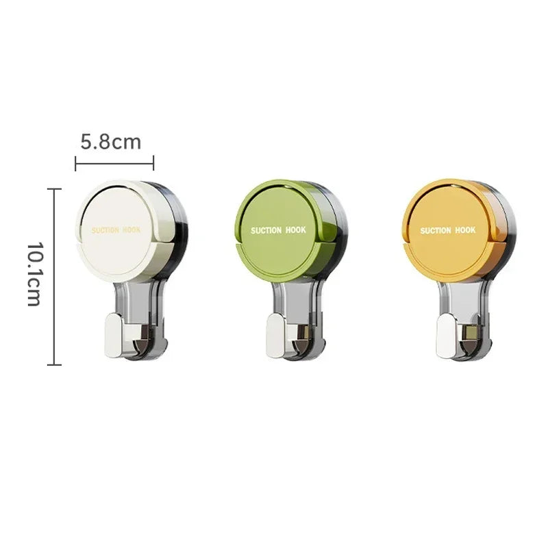 Reusable Suction Cup Hooks – Waterproof Bathroom Wall Hooks
