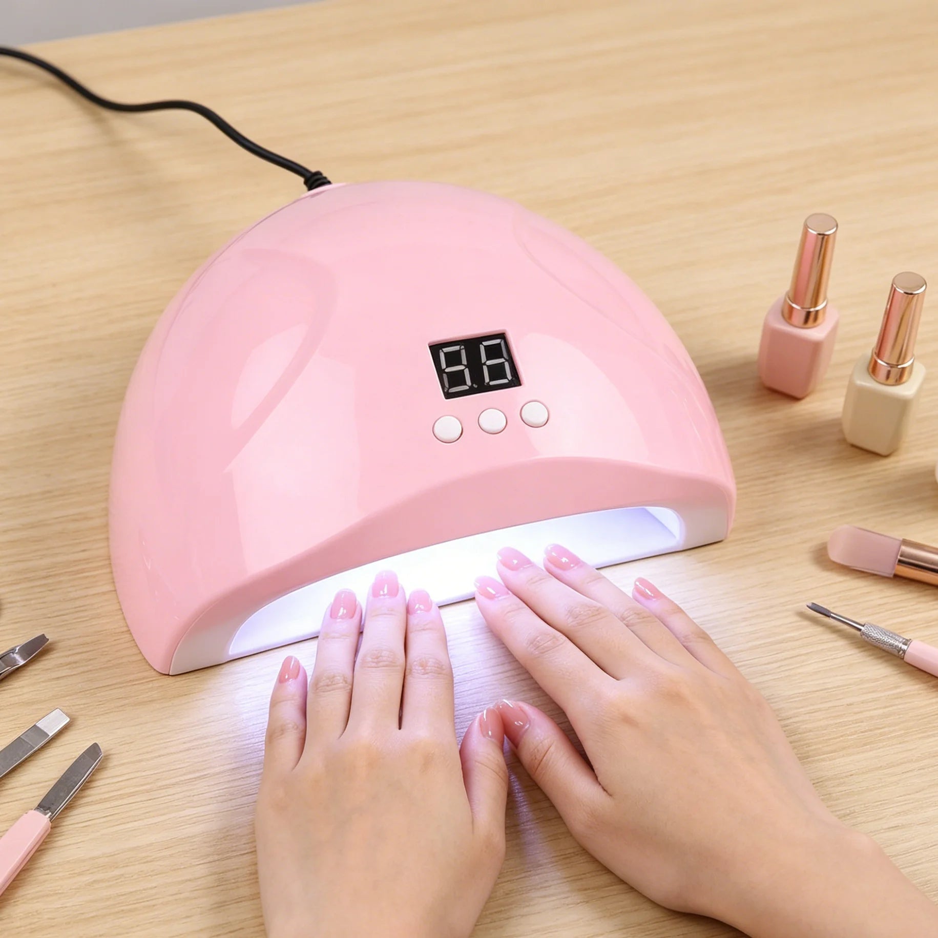 UV curing lamp professional nail art tools, used for drying nail glue - nail phototherapy equipment Peaceful Pleasures Health and Wellness