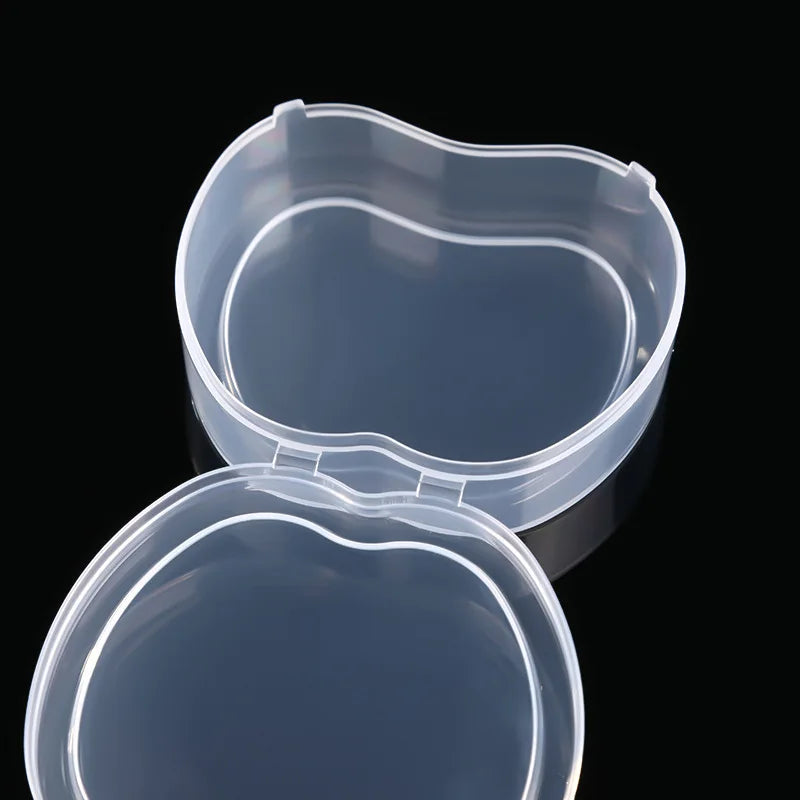 8pcs Rectangular and Apple Shaped Plastic Transparent Storage Portable Sealed Storage Box with Lid Jewelry Anti Oxidation Boxs Peaceful Pleasures Health and Wellness