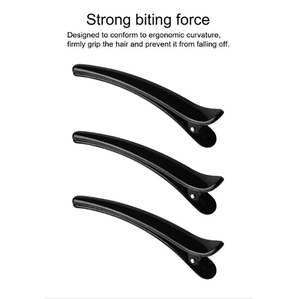 10-Pack 8CM Duck Beak & Fish Clip Hair Pins | Styling Set