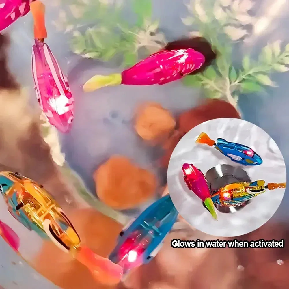 Interactive LED Swimming Fish Cat Toy – Water Activated