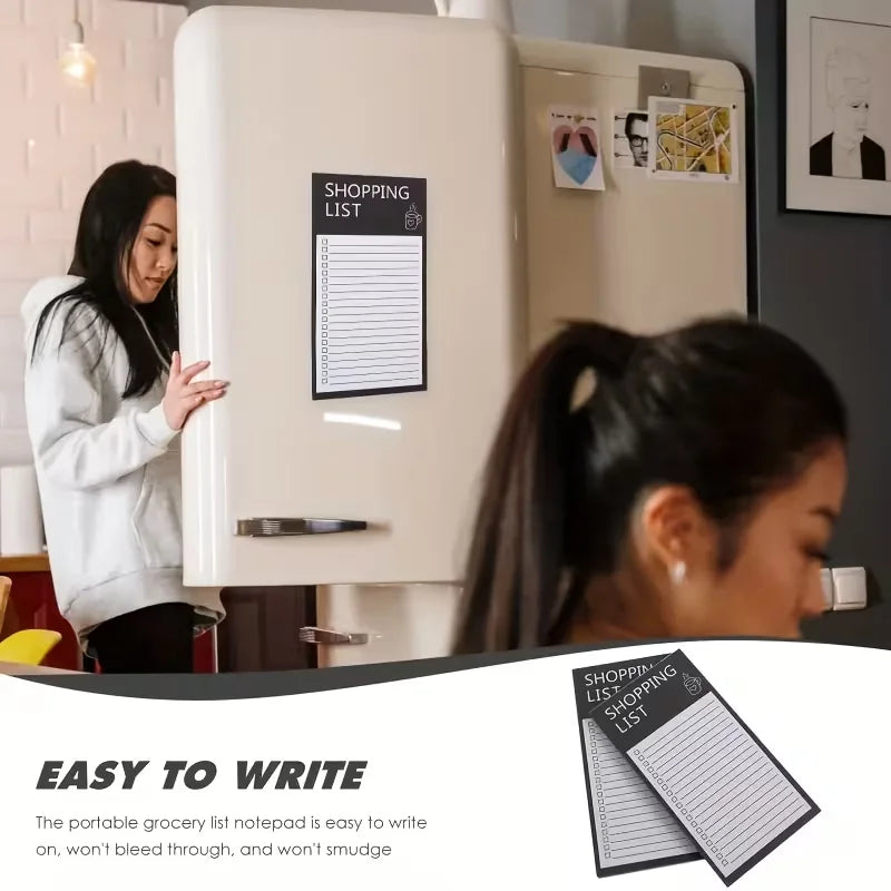 Magnetic Grocery List Planning Pad-notepad Checkboxes-ideal Easy