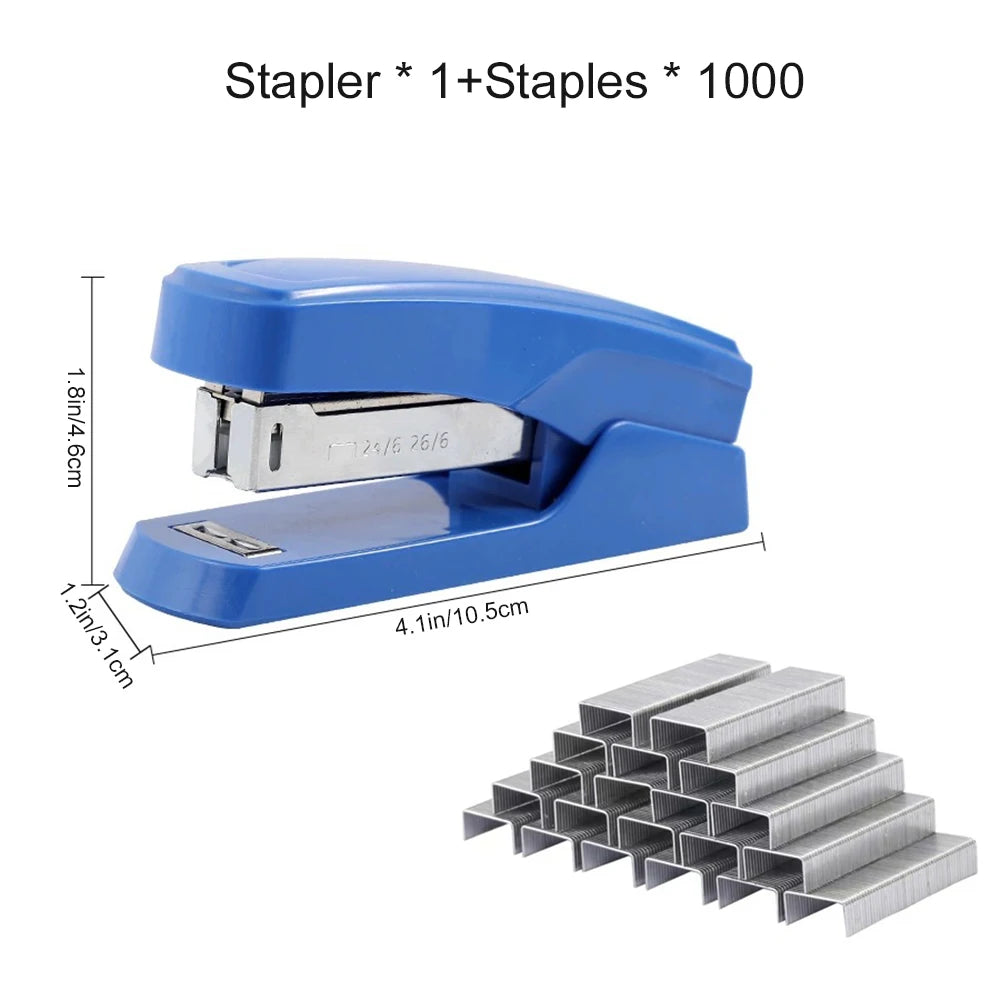 Handheld Stapler 1000 Staples Student Stationery Labor-saving
