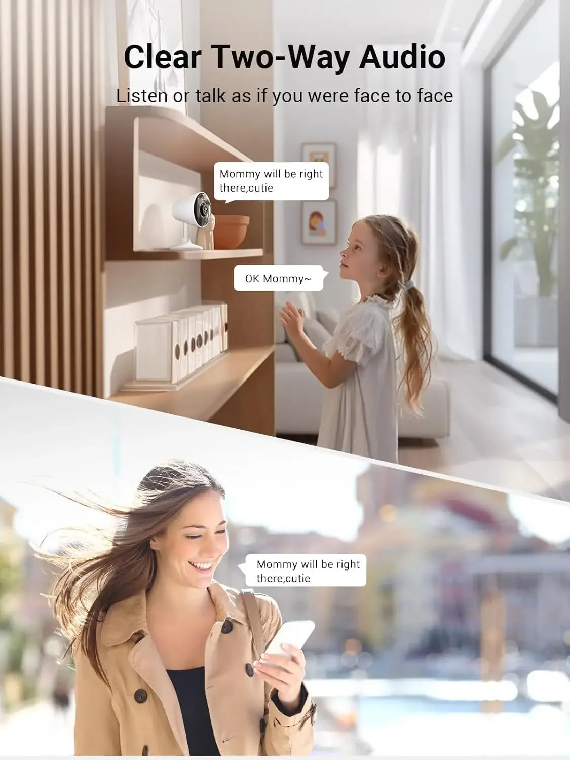 5G/2.4G WiFi Security Camera with Color Night Vision, 1080P HD, Motion Detection & 2-Way Audio for Home Monitoring Peaceful Pleasures Health and Wellness