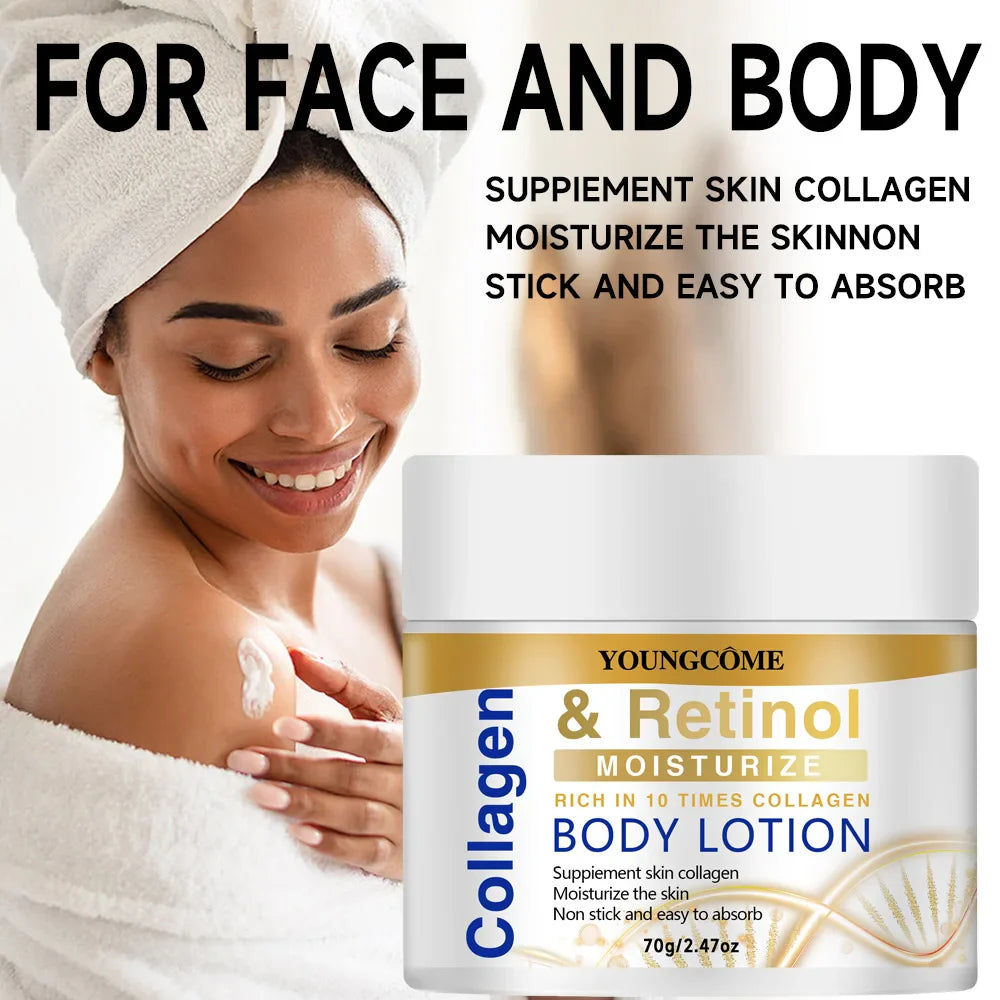 YOUNGCOME Collagen Retinol Face & Body Cream – Non-Greasy
