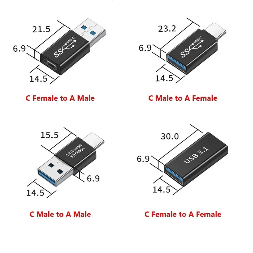 USB 3.0 Adapter 5Gbps – Male to Male & Female Connector Peaceful Pleasures Health and Wellness