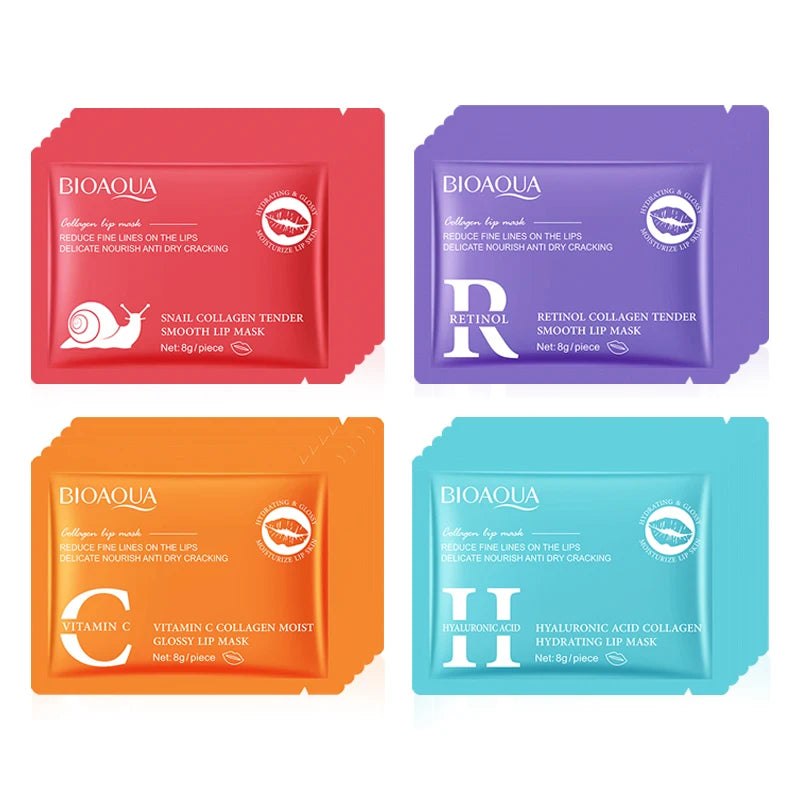 BIOAQUA Collagen Lip Mask 20pcs – Hydrating Lip Plumper