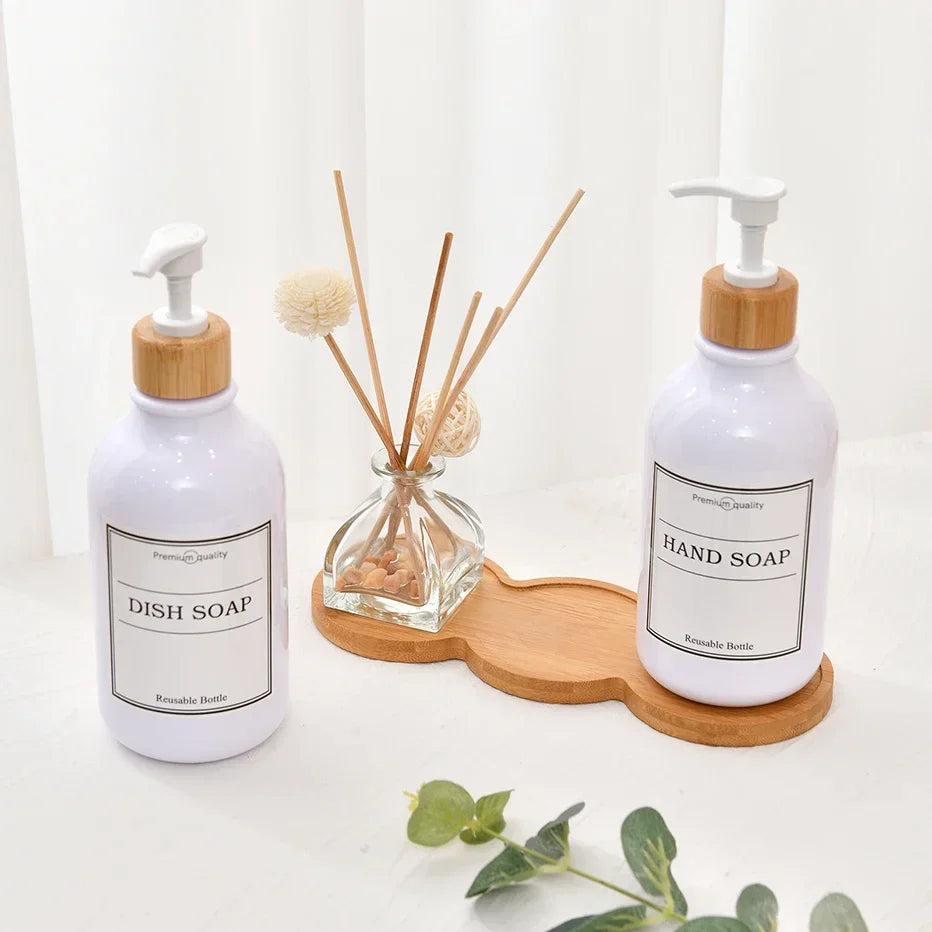 Wooden Bamboo Vanity Tray | Bathroom Organiser & Soap Holder