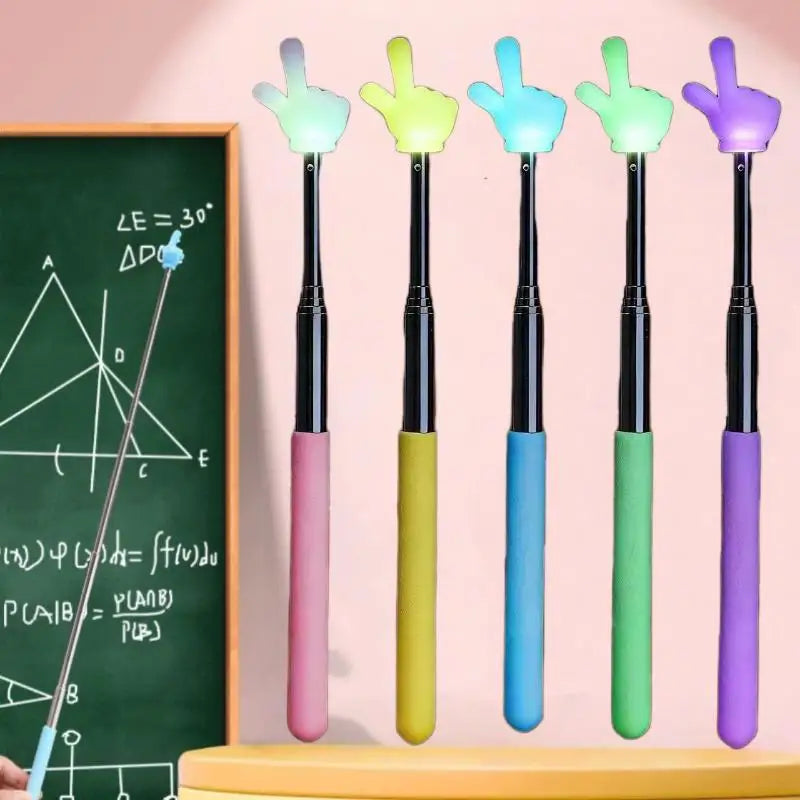 Glow-in-the-Dark Retractable Reading Pointer Stick – 5 or 10 Pack