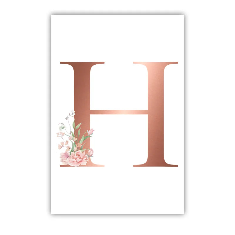 Custom Name Nursery Wall Art,pink Aesthetic wildflowers Canvas Painting, Nordic Poster Print for Baby, Toddler Kids Room Decor Peaceful Pleasures Health and Wellness
