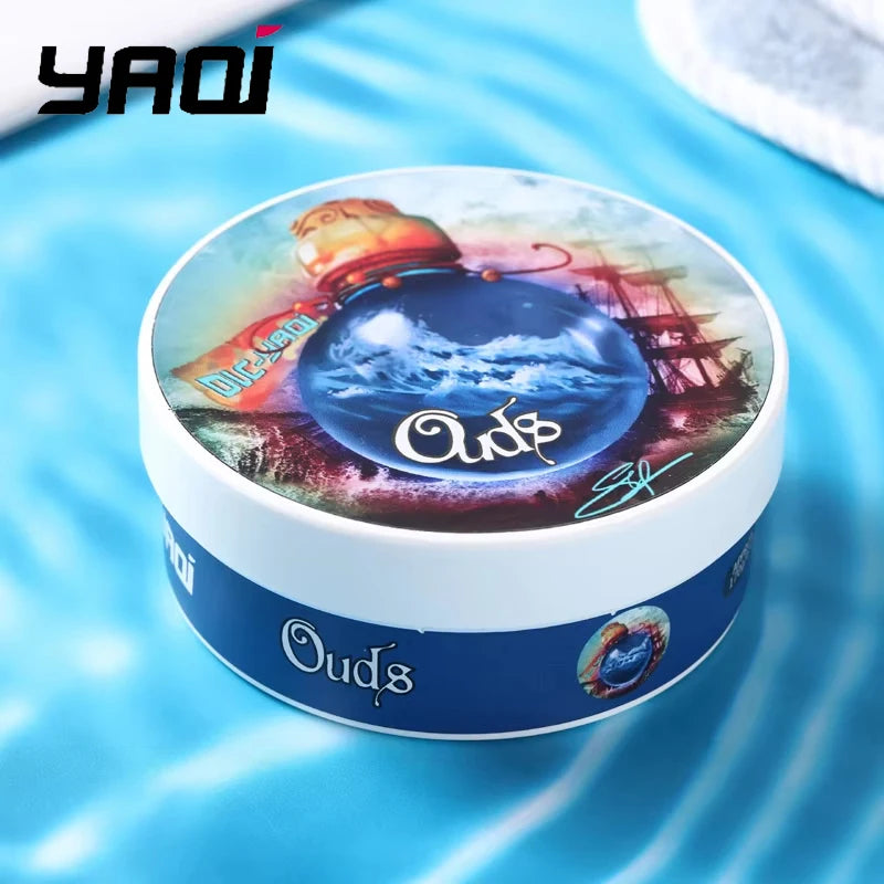 2026 Flash Sale YAQI Ouds Atisan Shaving Soap for Men 170g Artisanal Luxury Grooming Essential Peaceful Pleasures Health and Wellness