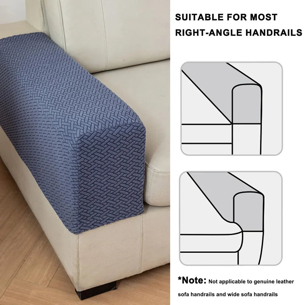 Sofa Arm Covers – Washable Checkered Armrest Slipcovers with Anti-Slip Pins | Set of 2 Peaceful Pleasures Health and Wellness