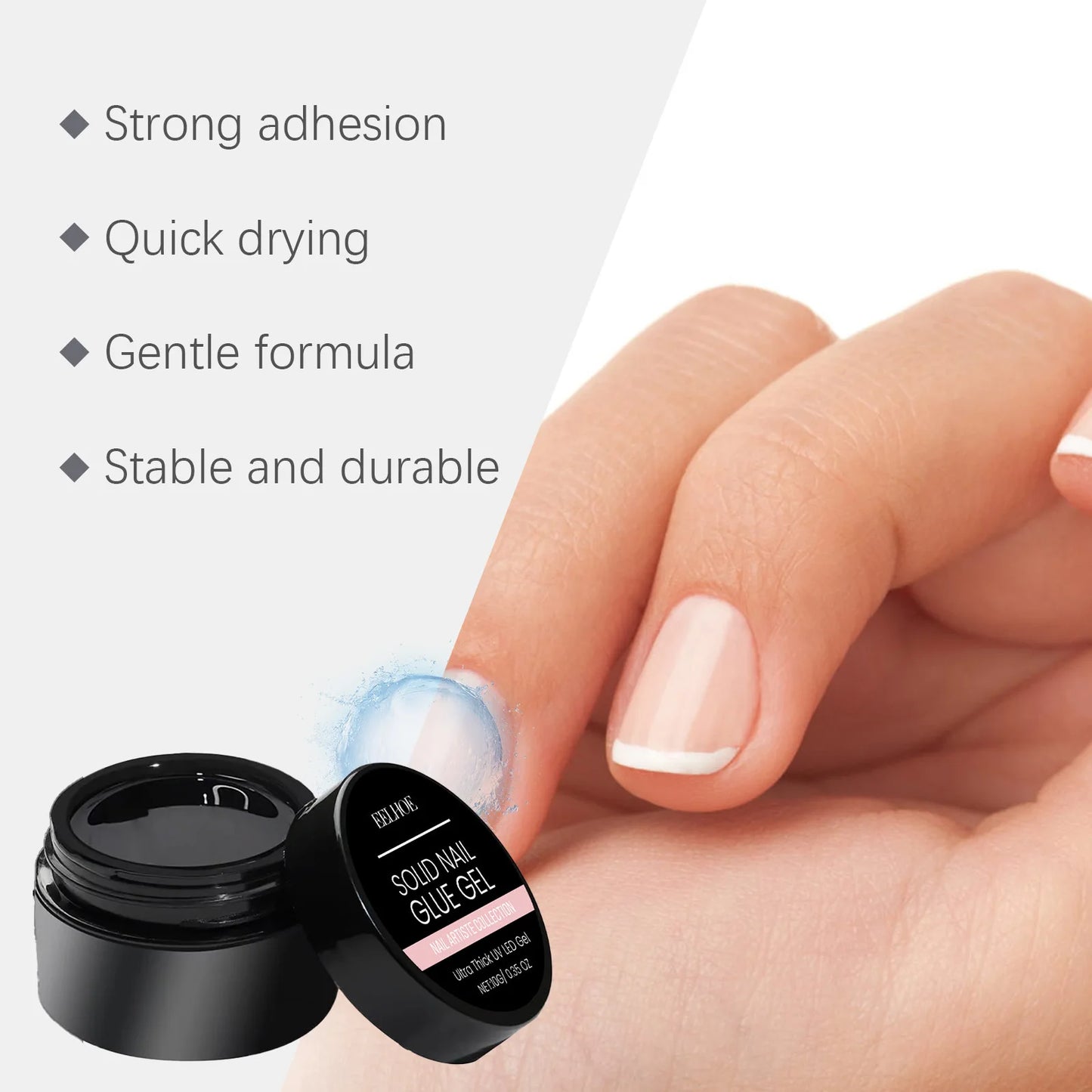 EELHOE Nail Glue for Press-On & False Nails | Rhinestone Glue 10g