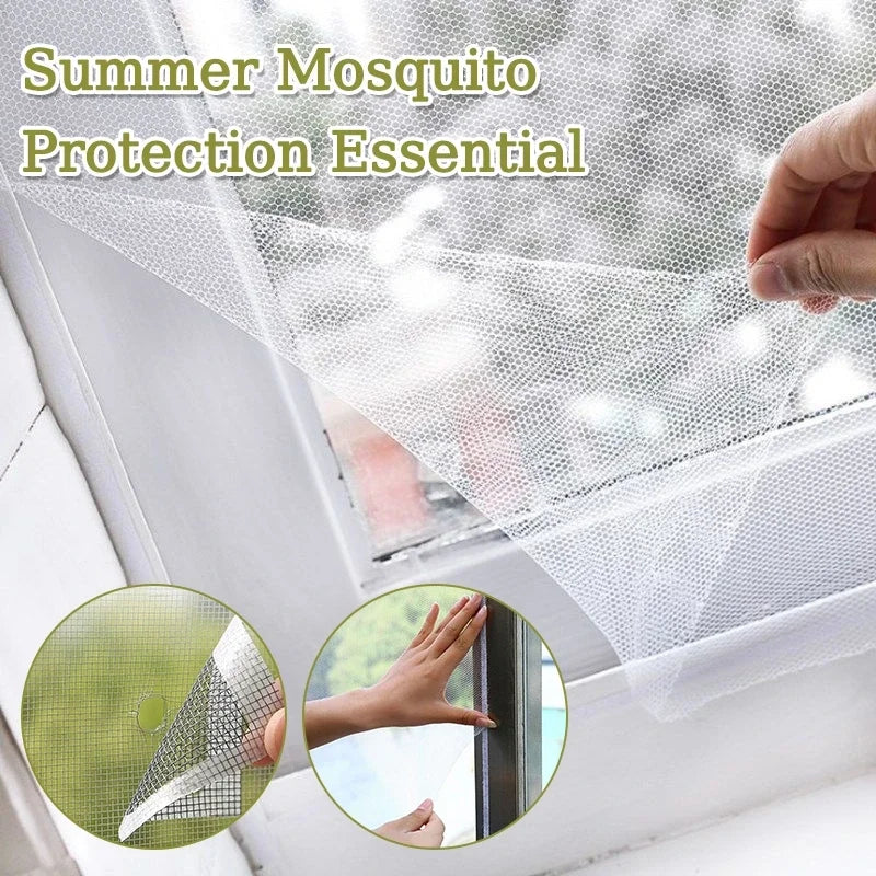 Self-Adhesive Polyester Window Mosquito Net Screen | Velcro
