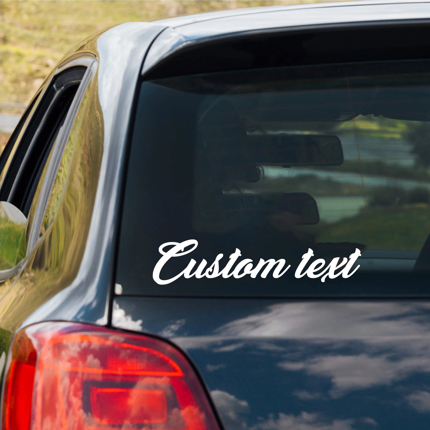 Custom Reflective Vinyl Name Sticker | Car Helmet Motorcycle Decal