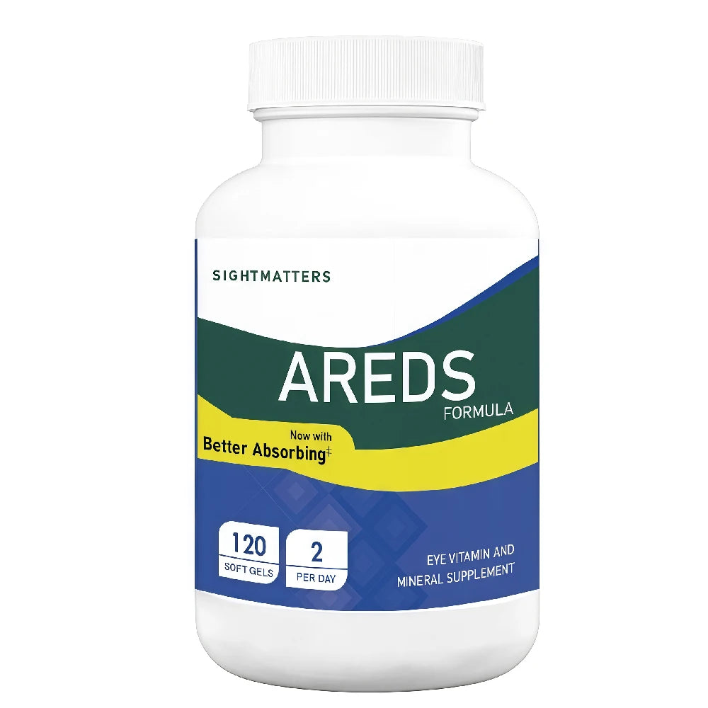 AREDS 2 Eye Vitamins – Lutein, Zeaxanthin, Vitamin C, E, Zinc & Copper – 120 Mini Softgels