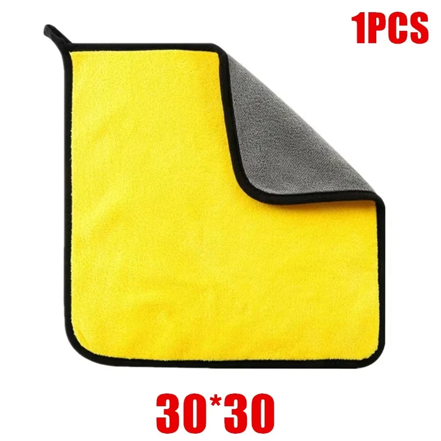 Microfiber Car Wash Towels 3/5/10 Pack – 30x30 & 30x60cm Microfiber Cleaning Towel Peaceful Pleasures Health and Wellness 1pc 30-30cm