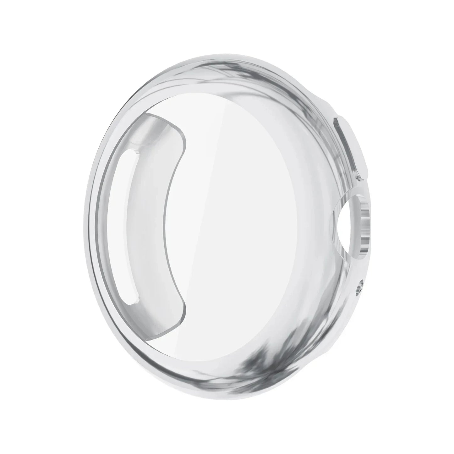 Google Pixel Watch 4 Case 41mm 45mm – TPU Full Cover Bumper Peaceful Pleasures Health and Wellness SILVER Pixel Watch 4 41mm