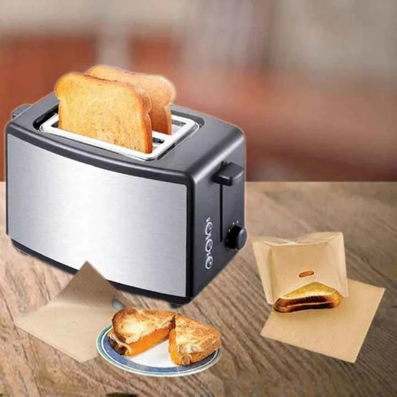 Reusable Non-Stick Toaster Bags – PTFE Grilled Sandwich Bags