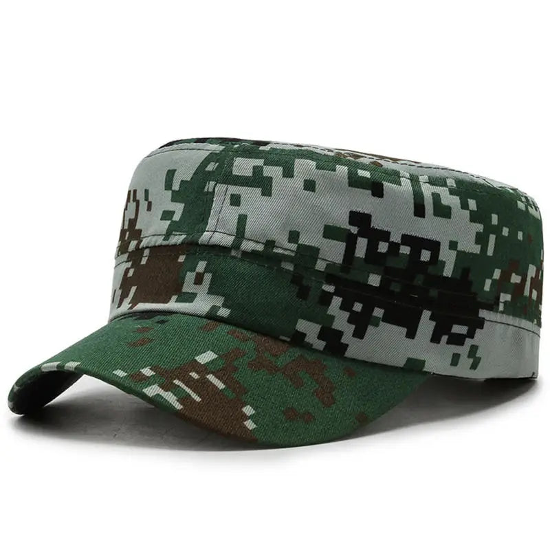 1/2Pcs Camouflage Hat Outdoor Training Military Enthusiast Camouflage Hat Summer Sunshade Hat Student Military Training Hat Peaceful Pleasures Health and Wellness 1pc style 3