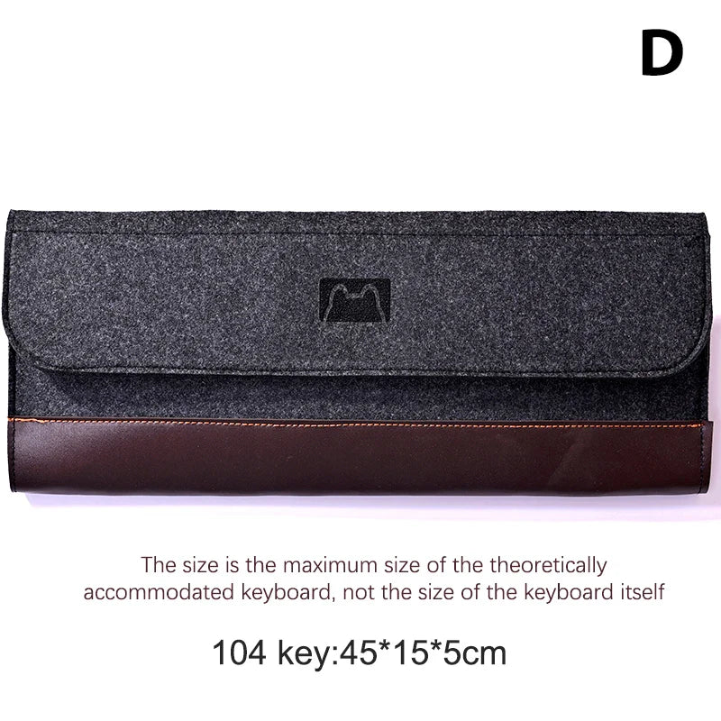 PU Felt Keyboard Carrying Case Bag | Dustproof Storage