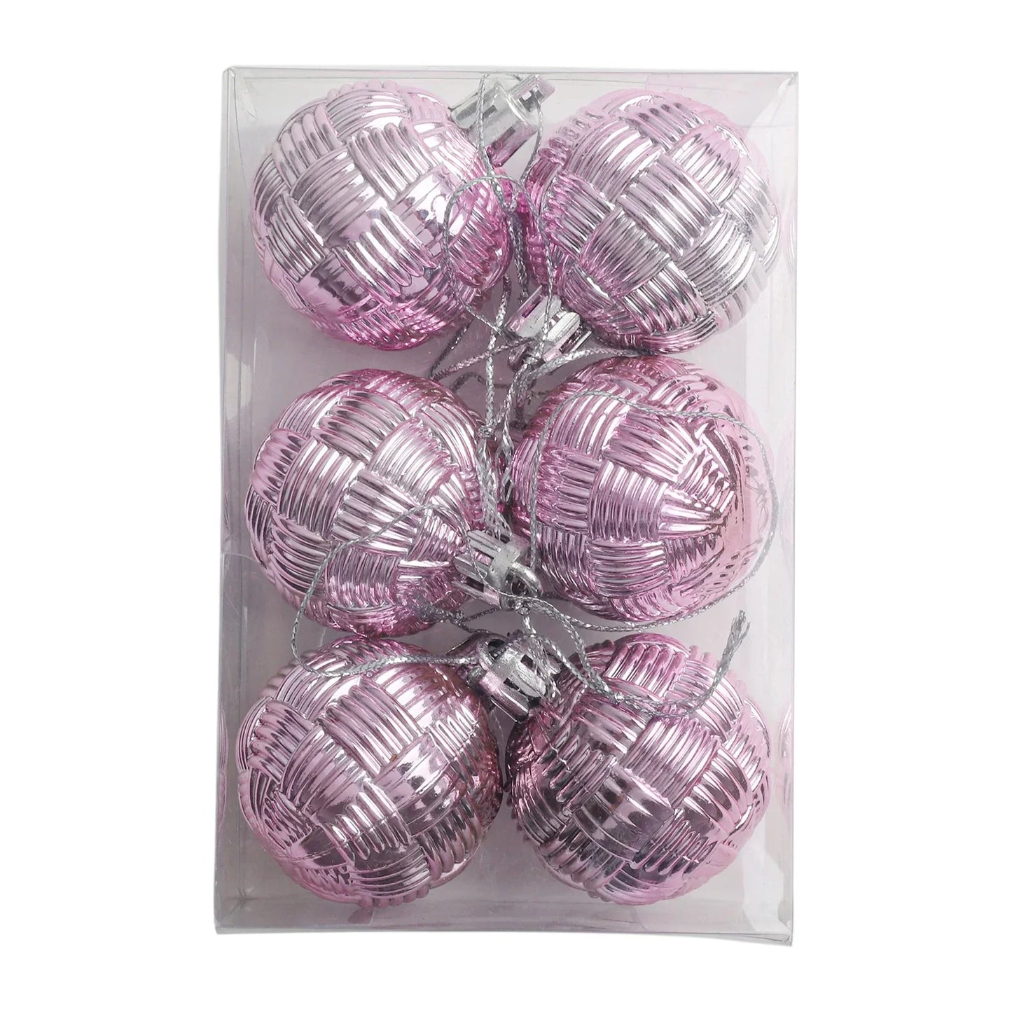 Shatterproof Christmas Ball Ornaments – 6 Pack, 4cm Baubles