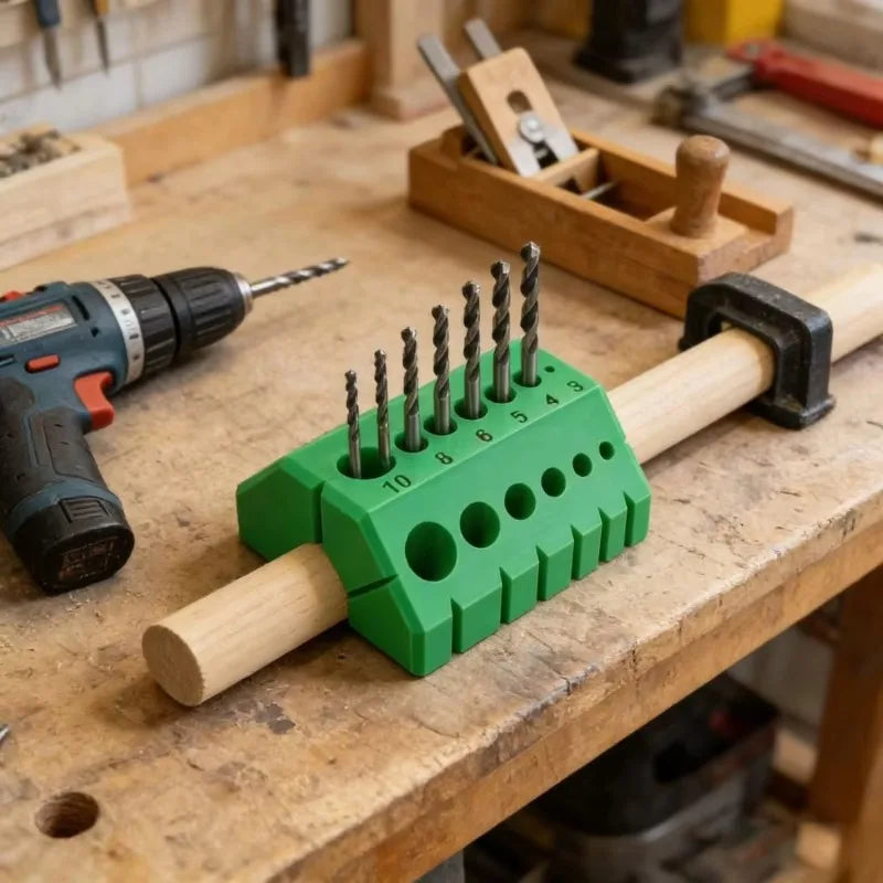 3D Printed Drill Guide Jig – 45° & 90° Bit Alignment Tool