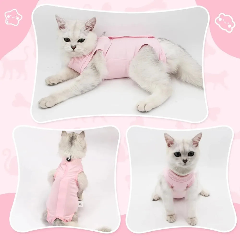 Cat Recovery Suit – Anti-Licking Onesie for Cats & Kittens