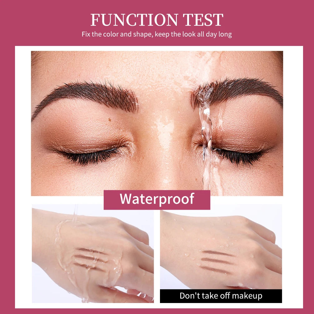 QIBEST Transparent Eyebrow Pomade Brow Natural Waterproof Long Lasting Creamy Texture Tinted Sculpted Brow Gel Set With Brush Peaceful Pleasures Health and Wellness