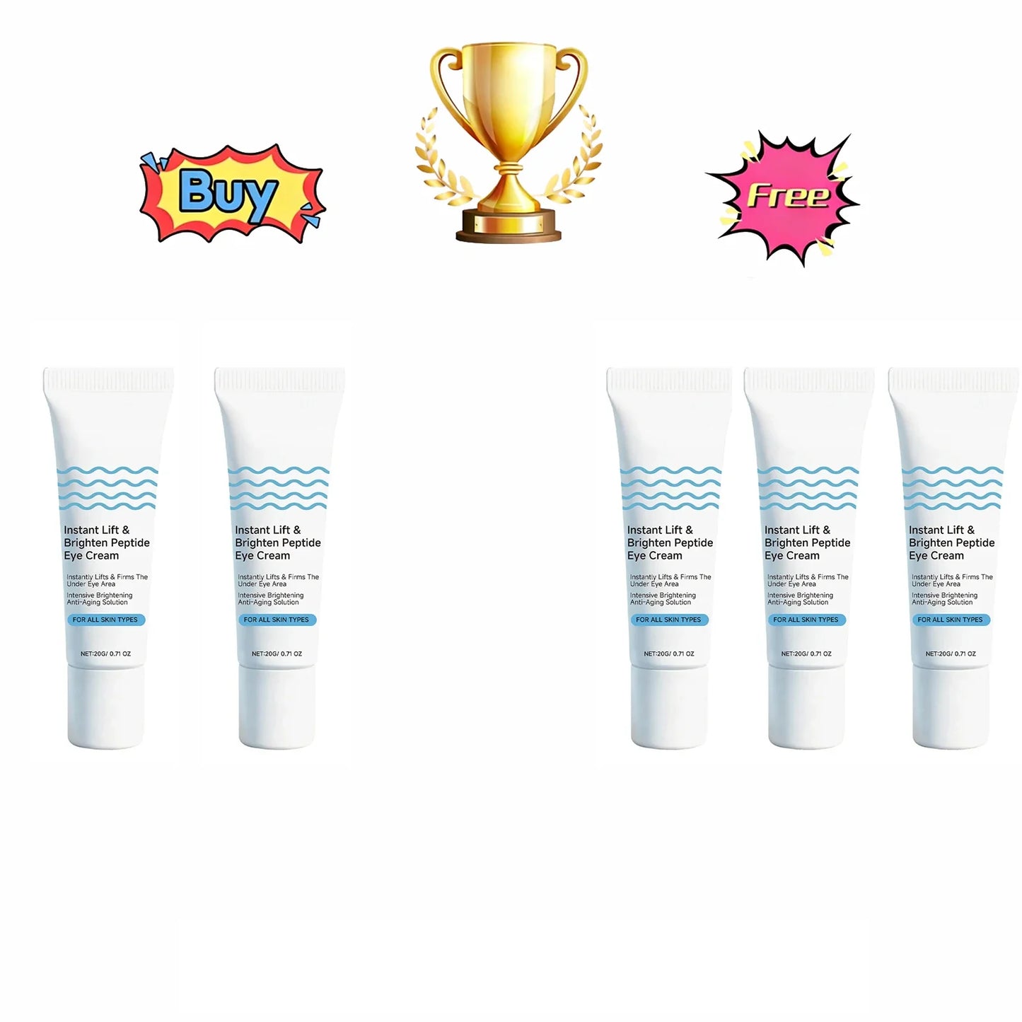 Peptide Eye Cream – Hydrating, Firming & Brightening | 20g