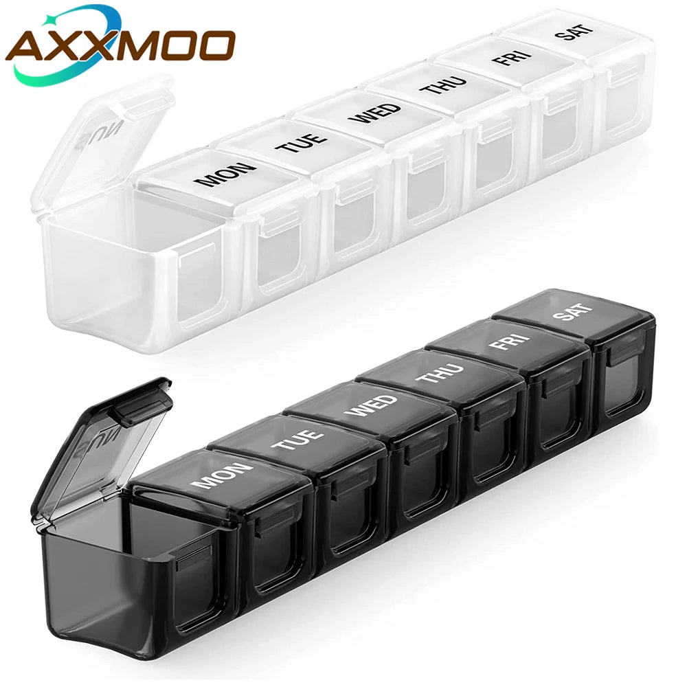 Extra Large Pill Organizer for Travel, Weekly XL Pill Box, 7 Day XXL Pill Case, Oversize Daily Medicine Organizer for Vitamins Peaceful Pleasures Health and Wellness