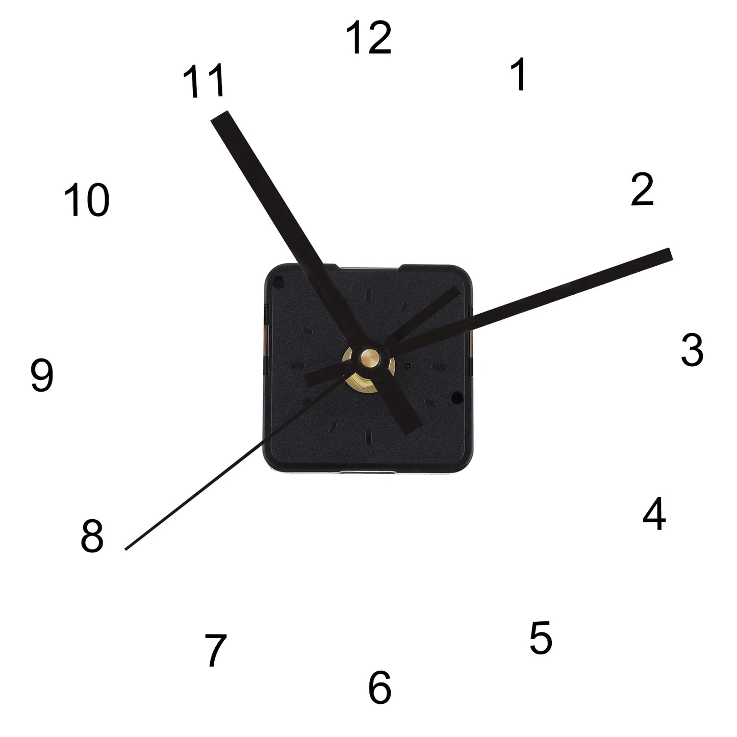 Quartz Battery Operated Silent Wall Clock Movement Mechanisms for DIY / Repair, Clock Parts Replacement Peaceful Pleasures Health and Wellness