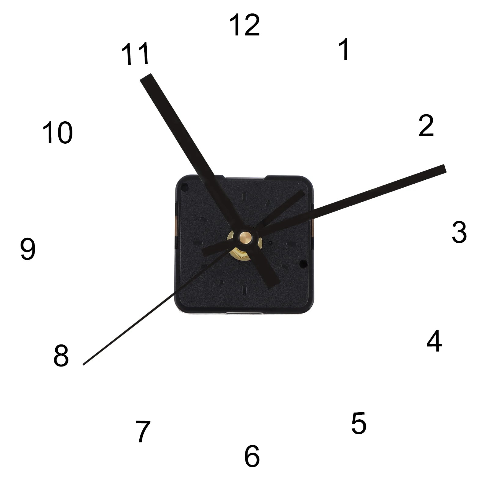 Quartz Battery Operated Silent Wall Clock Movement Mechanisms for DIY / Repair, Clock Parts Replacement Peaceful Pleasures Health and Wellness