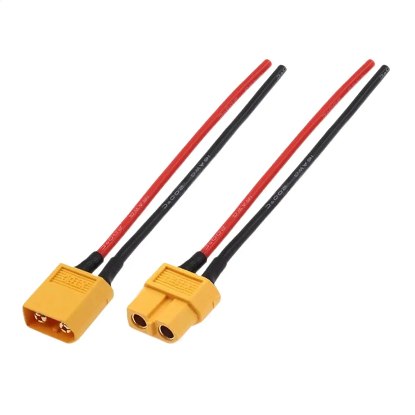 XT60 Connector Male Female 16AWG 10cm Extension Cable, Solar Panel Adapter Plug Wire for Drone RC Car RV Battery Charging Peaceful Pleasures Health and Wellness