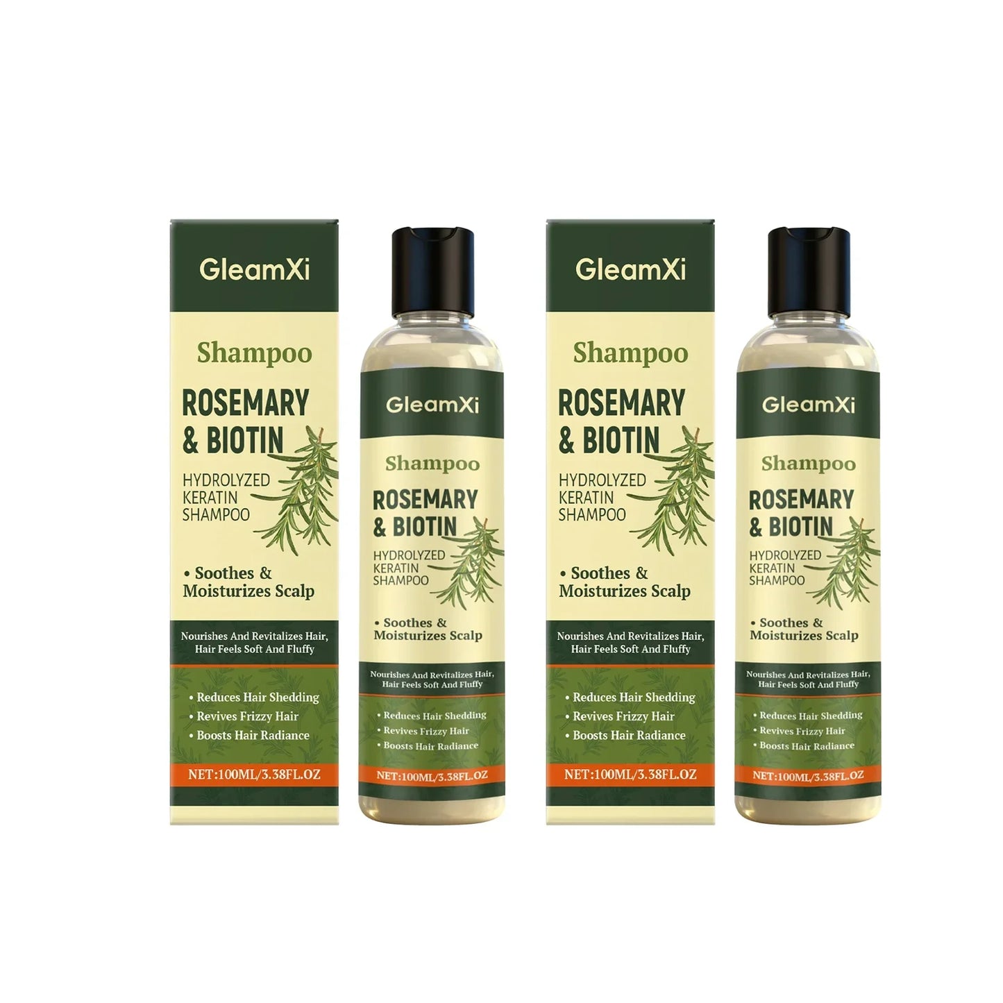 Gleamxi Rosemary Biotin Shampoo – Hair Growth & Anti Hair Loss