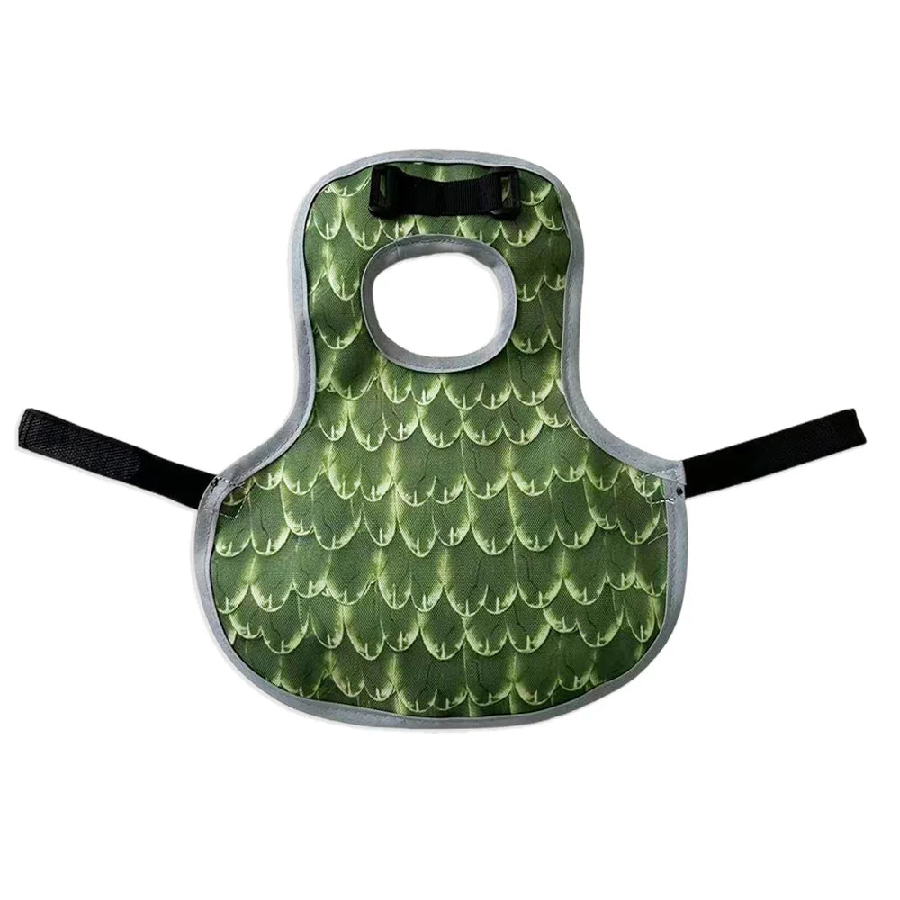 Chicken Saddles for hens, Chicken Apron Back Protector for Hens With Adjustable Strap, Chicken Hen Mating Saddle Peaceful Pleasures Health and Wellness green