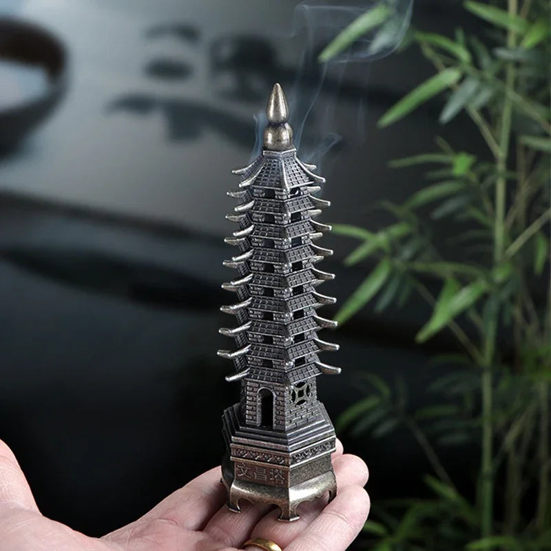 Feng Shui Vertical Incense Burner 3D Model China Wenchang Pagoda Home use incense burner holder Home Decoration Metal Handicraft Peaceful Pleasures Health and Wellness