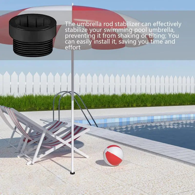 Pool Umbrella Base Sleeve Inserts – Anti-Slip Hole Plugs 4-Pack