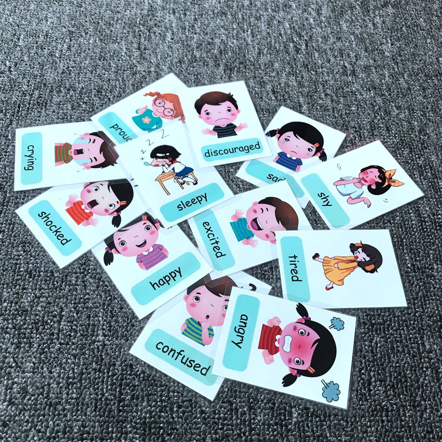 Montessori Kids English Words Learning Flashcards Early Educational