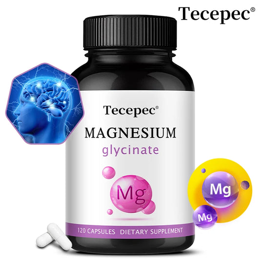 Magnesium Glycinate 1000mg (Equal to 200mg Magnesium) - Pure Magnesium Glycinate Capsules,Chelated for Maximum Absorption Peaceful Pleasures Health and Wellness