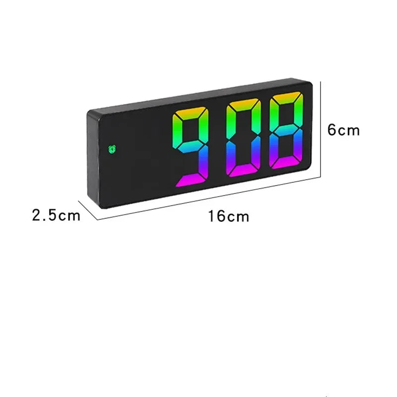 LED Digital Alarm Clock – Voice Control & Brightness Adjust LED Alarm Clock Peaceful Pleasures Health and Wellness