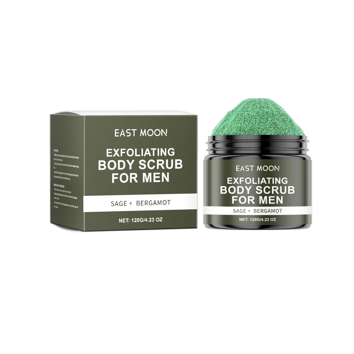 Caramel Sea Salt Body Scrub for Men – Vitamin C Deep Cleanse