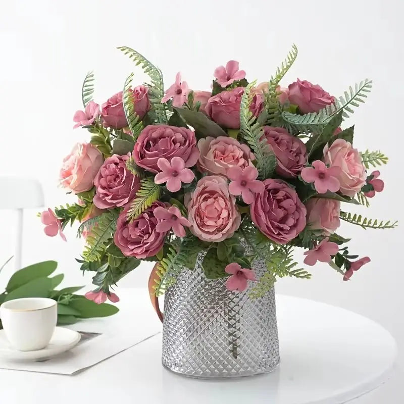 Silk Peony Artificial Flowers – Wedding, Home Décor & Gift