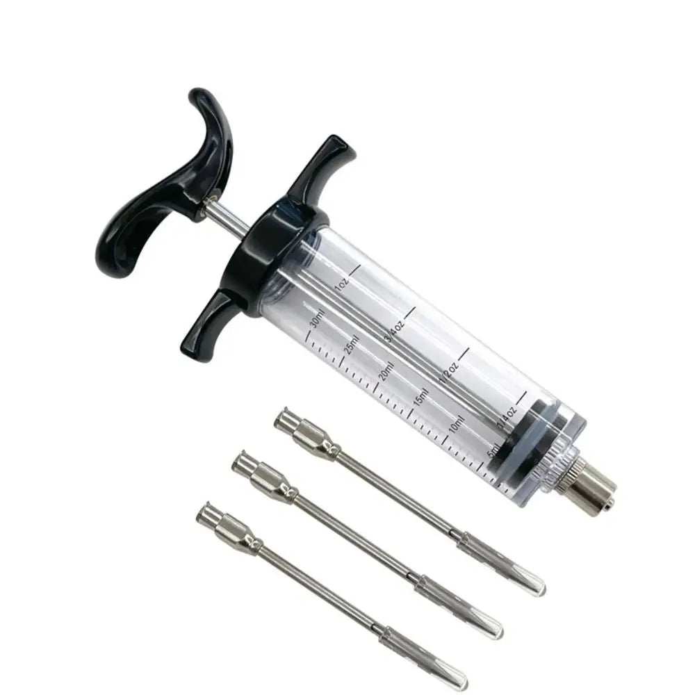 BBQ Meat Injector Kit | 30ml with 3 Stainless Steel Needles