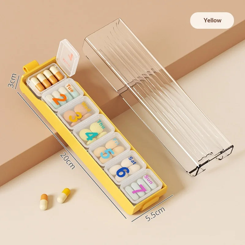 7-Day Travel Pill Organizer | Portable Weekly Tablet Box