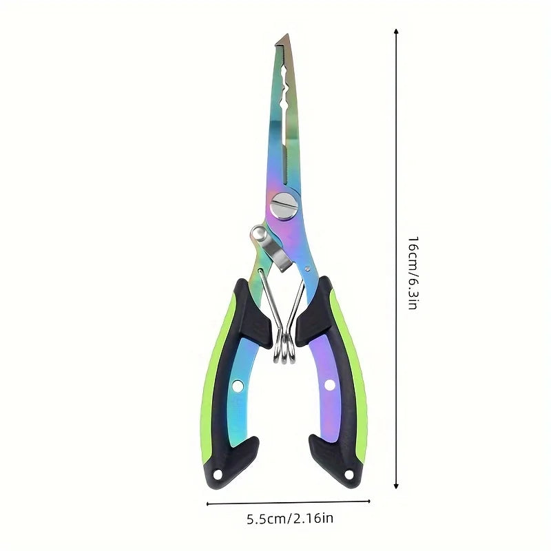 1pc Multi-functional Fishing Pliers Stainless Steel Line Cutter, Portable Split Ring Opener, Fishing Tool Fishing Pliers Fishing Peaceful Pleasures Health and Wellness