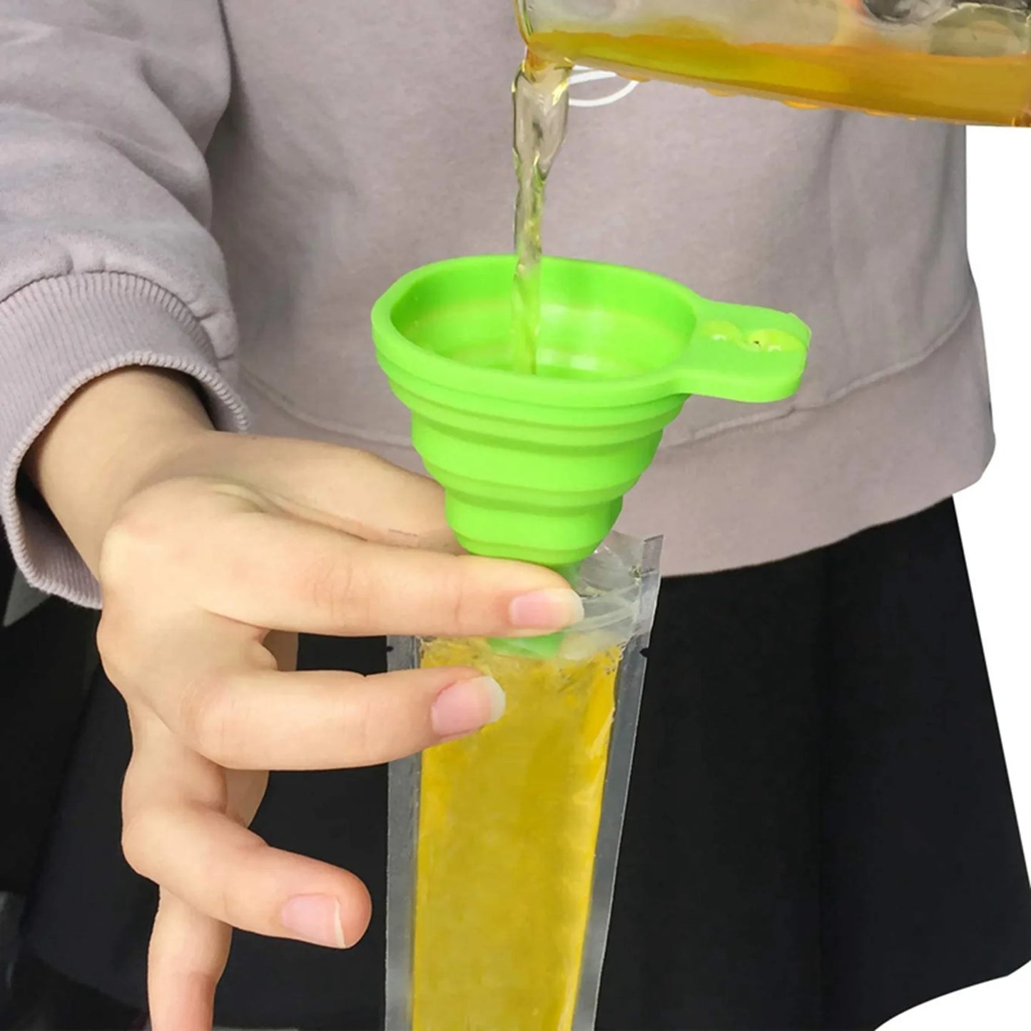 240pcs Disposable Popsicle Bags Freezer Tubes with Funnel